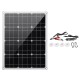 40W 540*420mm Monocrystalline Flexible Solar Panel for Outdoor Working