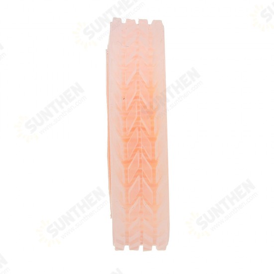 47*12mm/47*21mm 64T Transparent Tire Orange Rubber Wheel for Smart Robot Chassis Car