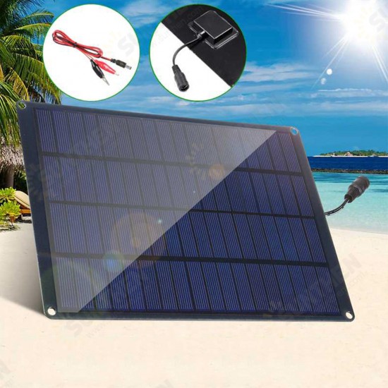 5.5W 12V Durability Waterproof Monocrystalline Silicon Solar Panel for Outdoor Cycling/Hiking/Camping/Travel