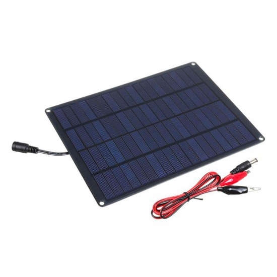 5.5W 12V Durability Waterproof Monocrystalline Silicon Solar Panel for Outdoor Cycling/Hiking/Camping/Travel