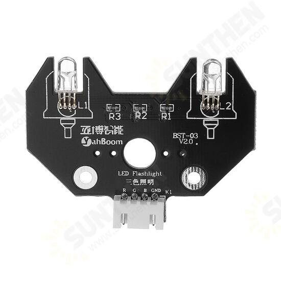 5V 5mm High-Brightness Colorful RGB LED Module with 9G Servo + Fixed Colums for Smart Robot Car