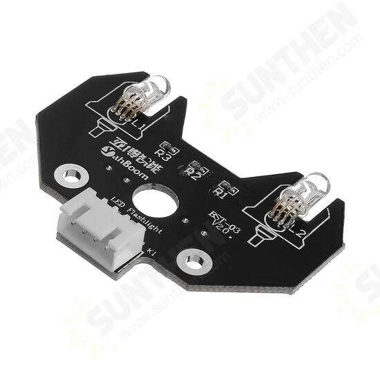 5V 5mm High-Brightness Colorful RGB LED Module with 9G Servo + Fixed Colums for Smart Robot Car