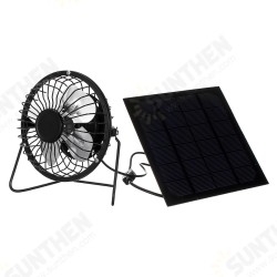 5W Protable Solar Panel + 4inch Cooling Fan Kit with USB Port for Home Outdoor 5W Protable Solar Panel + 4inch Cooling Fan Kit with USB Port for Home Outdoor