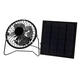 5W Protable Solar Panel + 4inch Cooling Fan Kit with USB Port for Home Outdoor