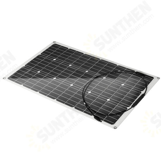 60W 18V 830*510*3MM Flexible PET Monocrystalline Solar Panel with Connector