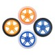 65*27mm Blue/Orange Rubber Wheels for TT Motor Smart Chassis Car Accessories