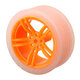 65*27mm Blue/Orange Rubber Wheels for TT Motor Smart Chassis Car Accessories