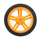 65*27mm Blue/Orange Rubber Wheels for TT Motor Smart Chassis Car Accessories