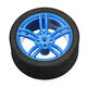 65*27mm Blue/Orange Rubber Wheels for TT Motor Smart Chassis Car Accessories