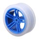 65*27mm Blue/Orange Rubber Wheels for TT Motor Smart Chassis Car Accessories