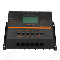 80A Solar Panel Charge Controller 12V 24V Auto LCD USB Solar Battery Charger High Efficiency Solar 80 PWM Regulator 80A Solar Panel Charge Controller 12V 24V Auto LCD USB Solar Battery Charger High Efficiency Solar 80 PWM Regulator