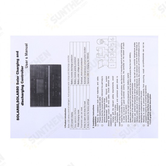 80A Solar Panel Charge Controller 12V 24V Auto LCD USB Solar Battery Charger High Efficiency Solar 80 PWM Regulator