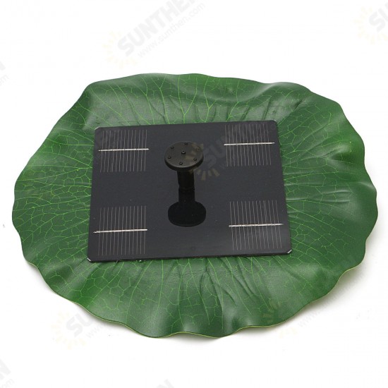 8V 1.6W 180L/h 15x15x6cm Solar Panel Power Fountain Water Pump Kit