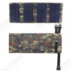 Camouflage/Black 7W 5.5V Folding Monocrystalline Silicon Solar Panel With Two Carabiner+USB Port Camouflage/Black 7W 5.5V Folding Monocrystalline Silicon Solar Panel With Two Carabiner+USB Port