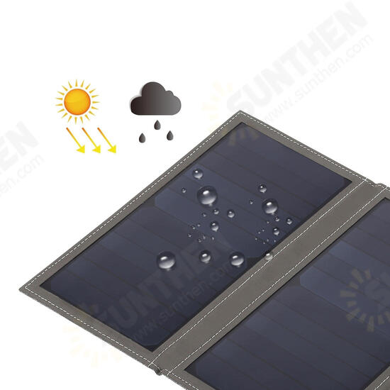 5V 14W Waterproof Solar Charge Bag Folding Panel DIY Power Bank with Dual USB