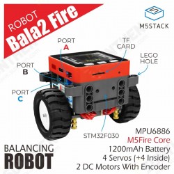 BALA2 Fire Self-balancing Robot Kit BALA2Fire Smart Balance Car BALA2 Fire Self-balancing Robot Kit BALA2Fire Smart Balance Car