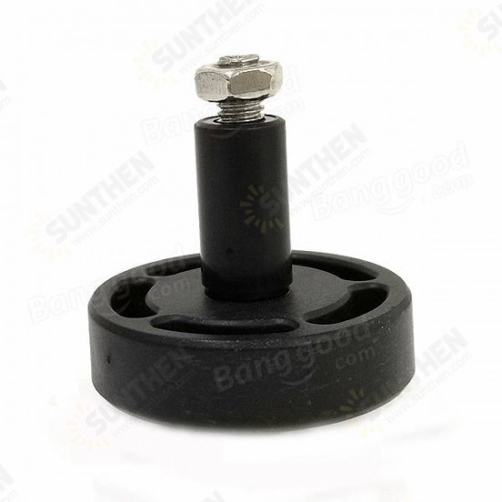 Smart Car Accessories Black Rubber Bearing Wheel for Tank Chassis Car Kit