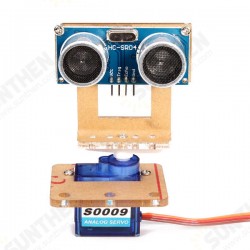 Smart Robot Acrylic Mounting Servo Bracket For Ultrasonic Ranging Module Analog Servo for Arduino - products that work with official Arduino boards Smart Robot Acrylic Mounting Servo Bracket For Ultrasonic Ranging Module Analog Servo for Arduino - products that work with official Arduino boards