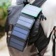 Three-proof Folding Solar Power Bank Custom Outdoor Waterproof Leather Mobile with Camping Lamp
