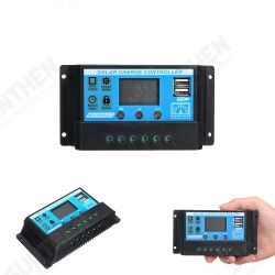 Upgraded 30A 12V/24V Auto Volt/Amp/Temp Display PWM Solar Panel Charge Controller Upgraded 30A 12V/24V Auto Volt/Amp/Temp Display PWM Solar Panel Charge Controller