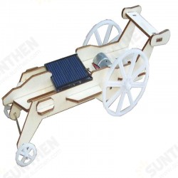 Wooden Toy Solar Lunar Rover Car Unassembled DIY Kit With Solar Panel & Motor Wooden Toy Solar Lunar Rover Car Unassembled DIY Kit With Solar Panel & Motor