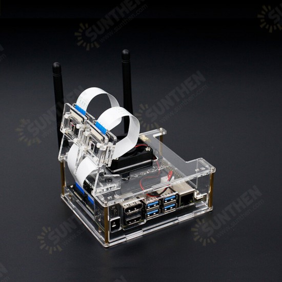 Jetson Nano Development Board Acrylic NVIDIA Protective Case With Cooling Fan Compatible B01