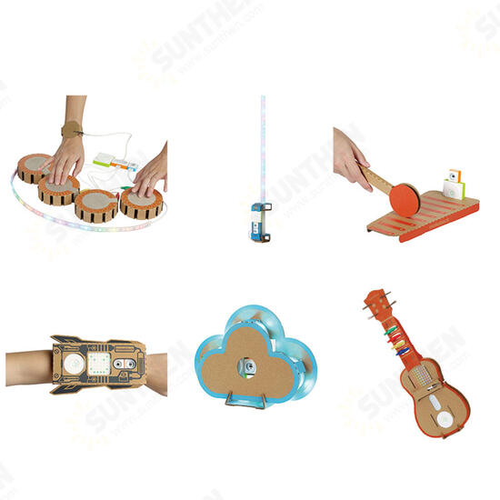 6 In 1 Makeblock STEAM RC Robot Toys Educational Gift Drum Ukulele Bracelet Cloud Xylophone