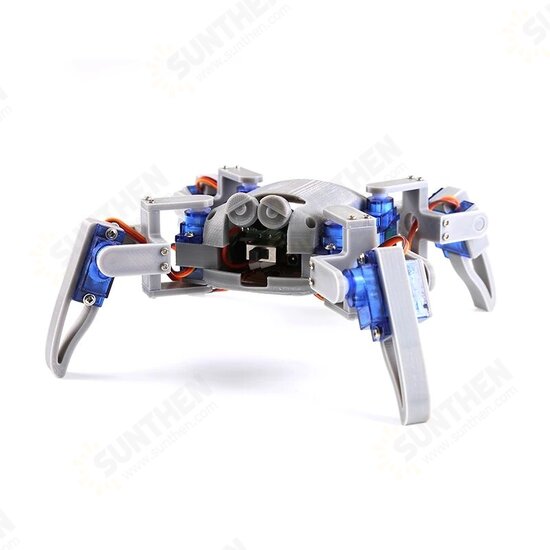 DIY Quadruped Spider Robot Kit STEM Crawling Robot for Programming