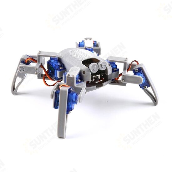 DIY Quadruped Spider Robot Kit STEM Crawling Robot for Programming