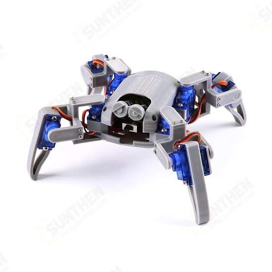 DIY Quadruped Spider Robot Kit STEM Crawling Robot for Programming