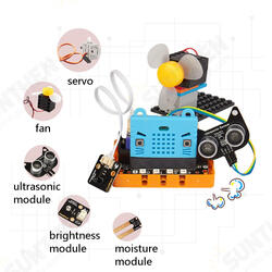 Micro:bit Kittenblock Makecode Graphic Program DIY Educational Robot Kit Compatible With LEGO Micro:bit Kittenblock Makecode Graphic Program DIY Educational Robot Kit Compatible With LEGO