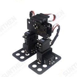 DIY 4DOF Walking Race Smart RC Robot Toy Programmable PC Stick Control Robot Kit DIY 4DOF Walking Race Smart RC Robot Toy Programmable PC Stick Control Robot Kit