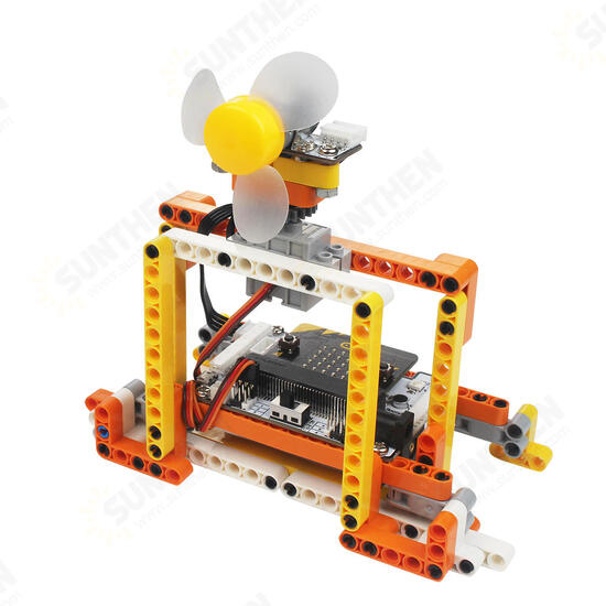 bit STEAM DIY Multifunctional Programmable RC Robot Educational Kit Compatible Micro:bit Python