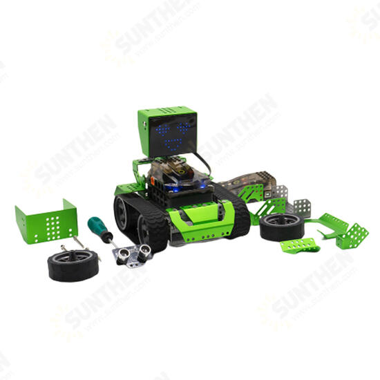 DIY 6 In 1 Smart Programmable Obstacle Avoidance APP Control RC Robot Car Kit