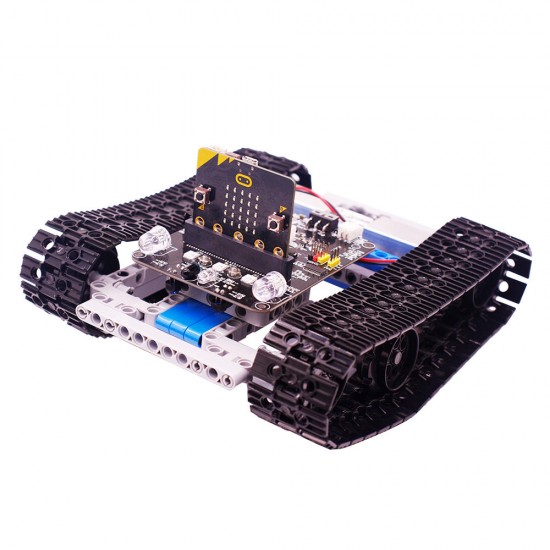 Micro:bit DIY 9 In 1 Programmable Block Building Tracking Obstacle Avoidance Smart RC Robot Kit
