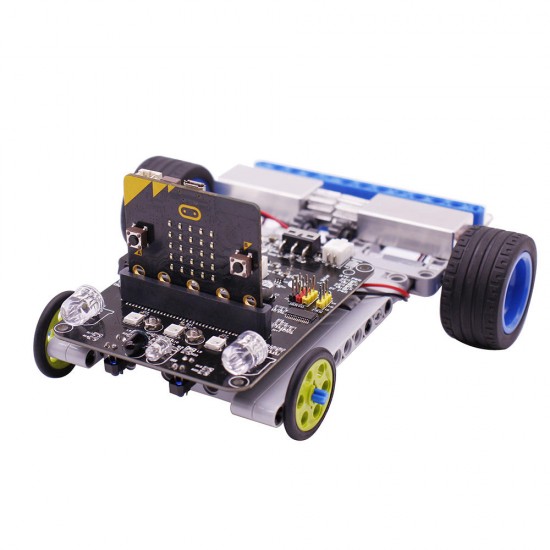 Micro:bit DIY 9 In 1 Programmable Block Building Tracking Obstacle Avoidance Smart RC Robot Kit