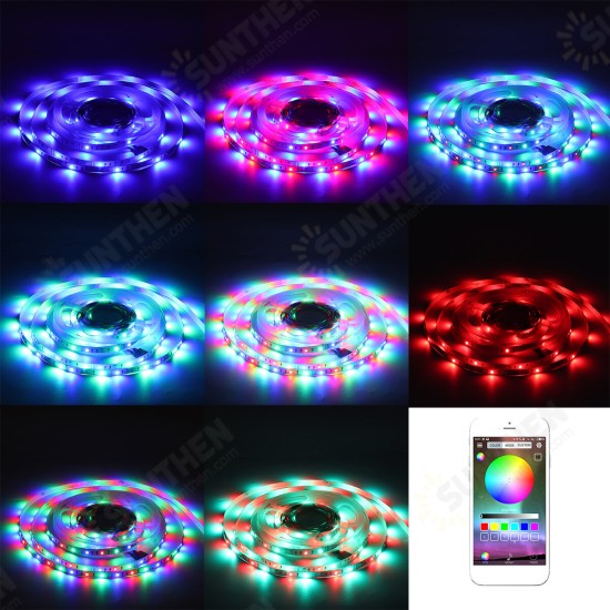 1-5M USB LED Lights Strip 2835 RGB APP Control IP65 Waterproof TV Back Light Waterproof