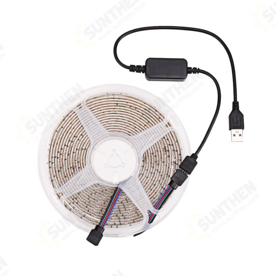 1-5M USB LED Lights Strip 2835 RGB APP Control IP65 Waterproof TV Back Light Waterproof