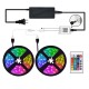 10/15M 600/900 LED Waterproof LEDs 2835RGB LED Strip Light 24-Key Remote+APP Control Smart Strip Christmas Decorations Clearance Christmas Lights