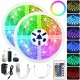 10M RGB LED Light Strip Non-waterproof 5050SMD 24Key Remote Control Tape Lamp for Alexa Google Home DC12V Christmas Decorations Clearance Lights