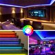 10M RGB LED Light Strip Non-waterproof 5050SMD 24Key Remote Control Tape Lamp for Alexa Google Home DC12V Christmas Decorations Clearance Lights