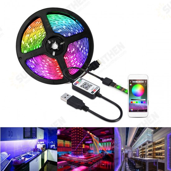 1/3/5M USB Waterpoof 5050 LED Strip Lights RGB Music Backlight bluetooth APP Remote Christmas Decorations Clearance Christmas Lights