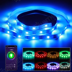 1/3/5m Wifi USB LED Strip Lights TV Back Light 5050 RGB Colour Changing APP Control Works with Alexa Google Home 1/3/5m Wifi USB LED Strip Lights TV Back Light 5050 RGB Colour Changing APP Control Works with Alexa Google Home