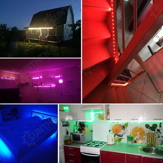 15M 72W SMD2835 Non-waterproof Smart WiFi APP Control LED Strip Light Kit Work With Alexa AC110-240V Christmas Decorations Clearance Christmas Lights