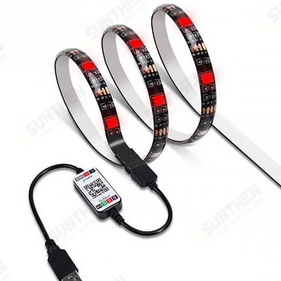 1M/2M/3M/4M/5M RGB LED Strip Light IP65 Waterproof bluetooth Control 5050 USB Bar TV Backlight Christmas Decorations Clearance Christmas Lights