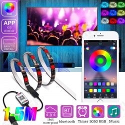 1M/2M/3M/4M/5M RGB LED Strip Light IP65 Waterproof bluetooth Control 5050 USB Bar TV Backlight Christmas Decorations Clearance Christmas Lights 1M/2M/3M/4M/5M RGB LED Strip Light IP65 Waterproof bluetooth Control 5050 USB Bar TV Backlight Christmas Decorations Clearance Christmas Lights