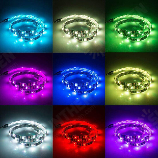 1M/2M/3M/4M/5M RGB LED Strip Light IP65 Waterproof bluetooth Control 5050 USB Bar TV Backlight Christmas Decorations Clearance Christmas Lights