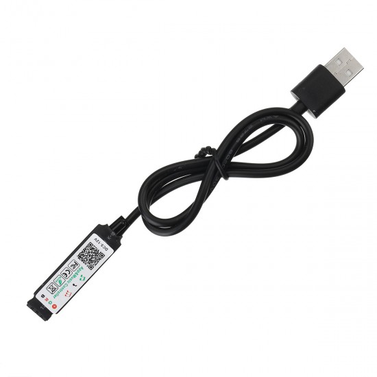 1M/2M/3M/4M/5M bluetooth APP 3528SMD RGB USB LED Strip Light Indoor String Tape Lamp + Remote Control
