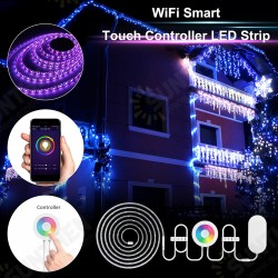 2M Waterproof SMD5050 RGB Smart WIFI LED Strip Light Work With Alexa Echo Voice Control DC12V 2M Waterproof SMD5050 RGB Smart WIFI LED Strip Light Work With Alexa Echo Voice Control DC12V