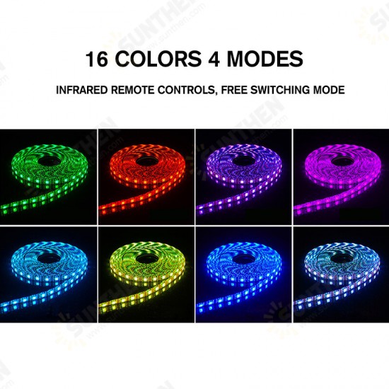 5/10M 12V LED Strip Lights 5050 RGB COLOUR CHANGING bluetooth APP Remote Music Smart Strips Christmas Decorations Clearance Christmas Lights